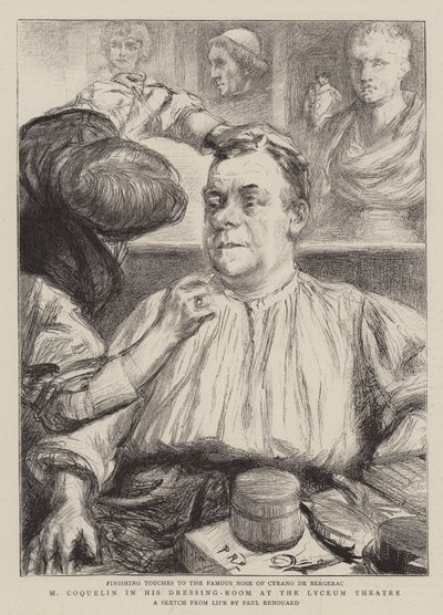 M Coquelin, Lyceum Tiyatrosu'ndaki Soyunma Odasında by Charles Paul Renouard